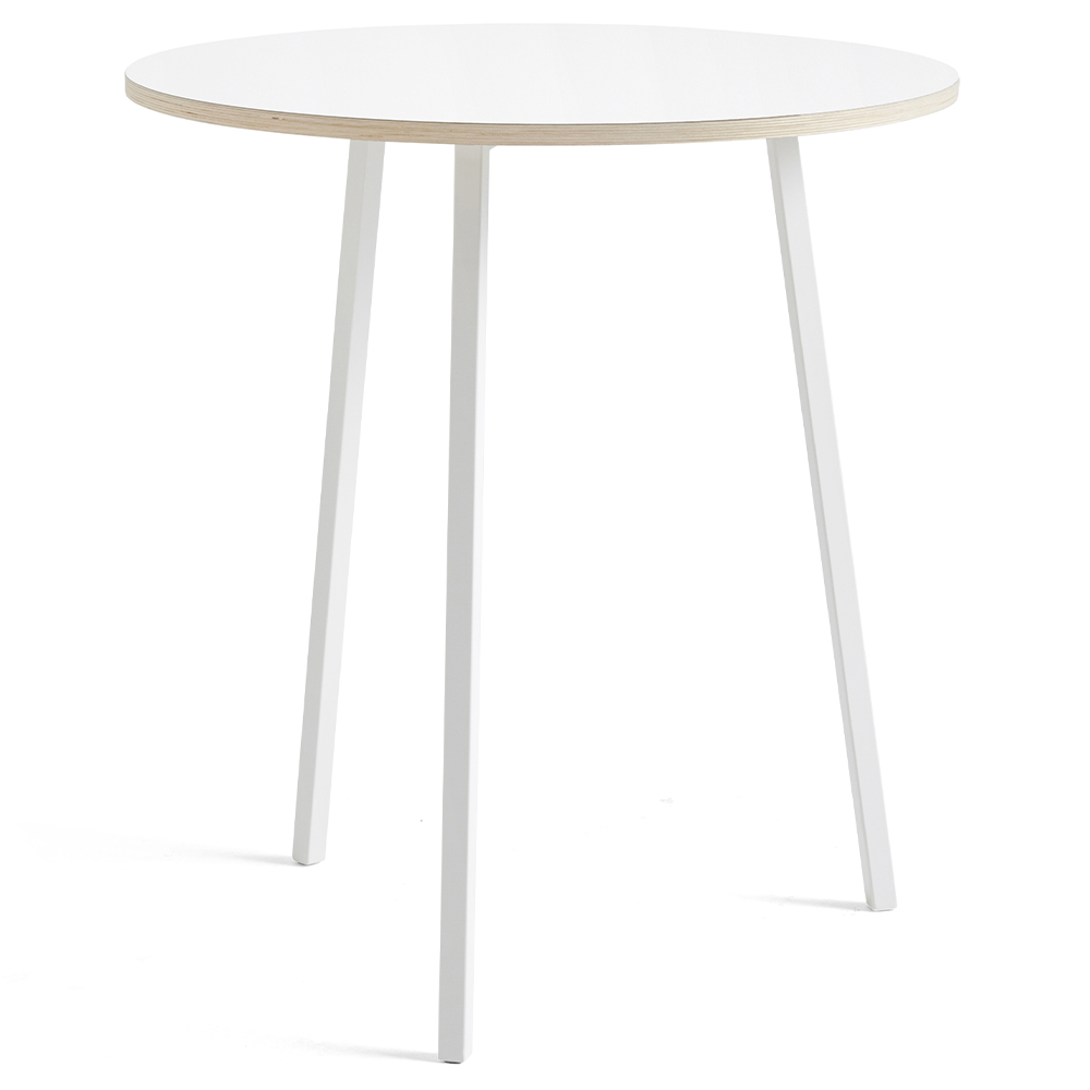 Mesa alta Loop Stand Round Hay. Mesa de diseño moderno para interiores.
