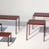 Mesa Balcony rectangular Hay. Mesa de diseño moderno para exterior.