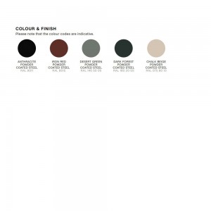 Mesa auxiliar Balcony de Hay ideal para espacios exteriores modernos.