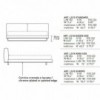 Cama Echo Edge de Alivar. Muebles modernos italianos. Mobiliario de diseño elegante.