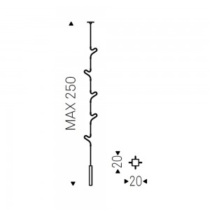 Perchero Air de Cattelan Italia. Perchero de diseño moderna para techo.