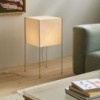 Lámpara pie Paper Cube Hay. Iluminación elegante para espacios interiores.