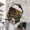 Espejo octagonal Emerald Magnum de Cattelan Italia. Espejos de salón modernos.