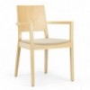 Sillón Lyon tapizado de Ton. Sillones de comedor, variados interiores.