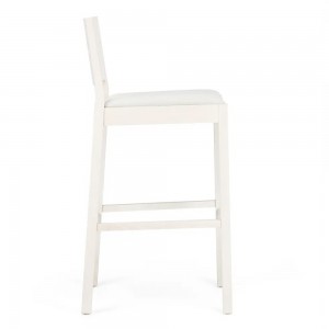 Taburete Lyon tapizado de Ton. Taburetes de cocina, varios interiores.