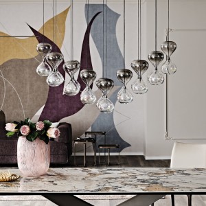 Lámpara colgante Sablier de Cattelan Italia. Lámparas de diseño moderno.