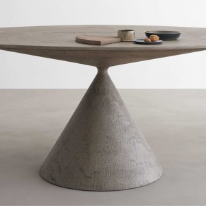 Mesa de diseño Clay Concrete de Desalto. Mesa para comedor de diseño italiano.