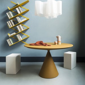 Mesa de diseño Clay Concrete de Desalto. Mesa para comedor de diseño italiano.