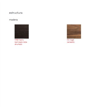Cama Nelson de Cattelan Italia. Cama con estructura en madera de nogal o fresno.