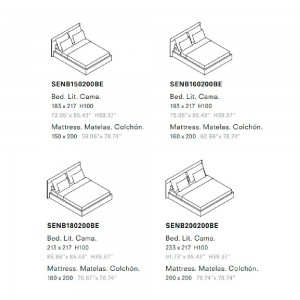 Cama Senso suelo Joquer. Camas cómodas de diseño moderno para tu dormitorio.