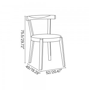 Silla Punton madera de Ton. Sillas de restaurante, de inumerables interiores.