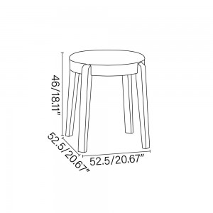 Taburete Bajo Punton madera de Ton. Taburetes Bajos de bar, para varios interiores.