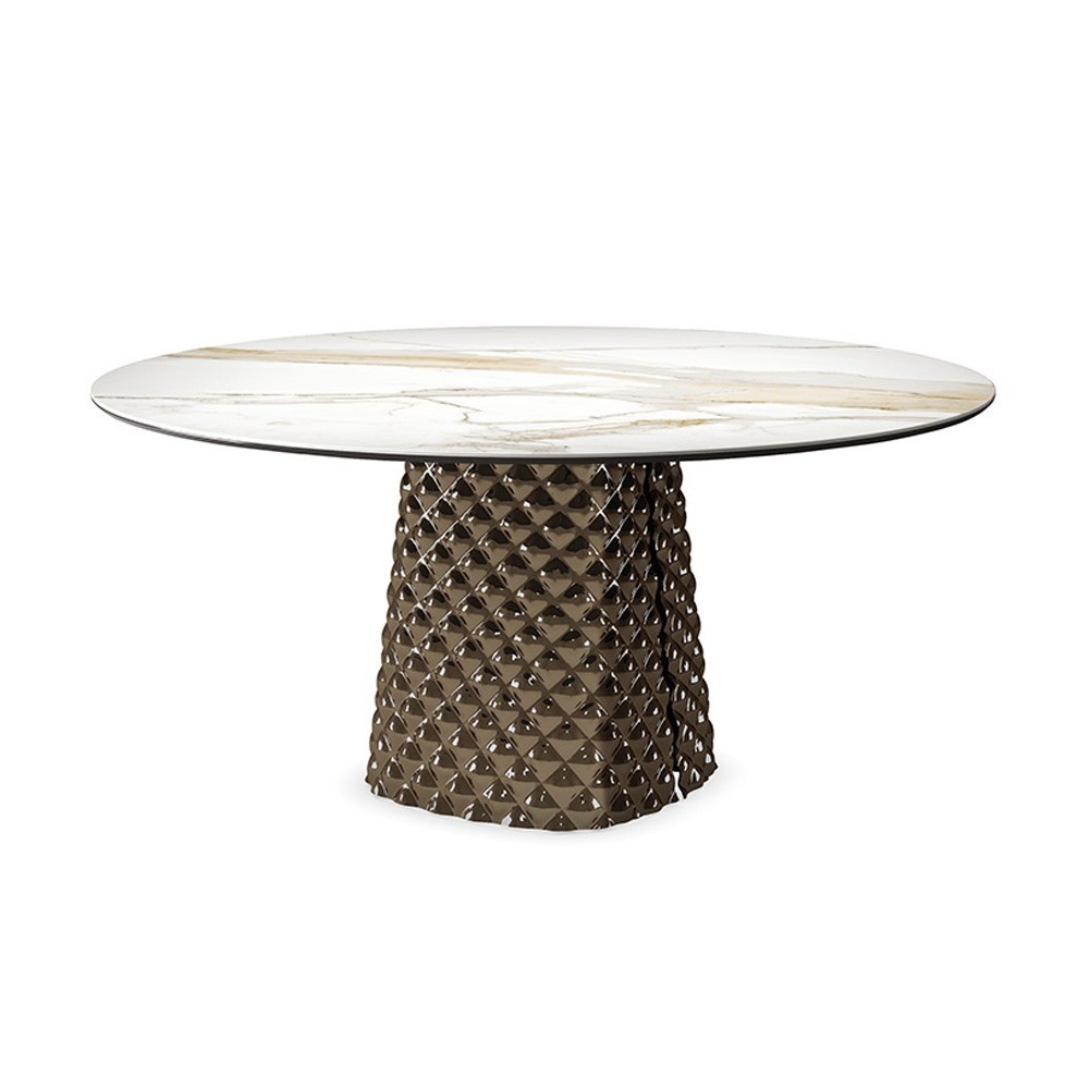 Mesa Atrium Keramik Round Cattelan Italia. Mesa rectangular de diseño moderno.