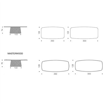 Mesa Atrium Wood de Cattelan Italia. Muebles modernos italianos. Mesas de comedor.