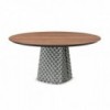 Mesa Atrium Wood Round de Cattelan Italia. Muebles modernos italianos. Mesas de comedor.