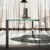 Mesa Liko Glass 404 fija de Desalto. Mesas de cristal de diseño italiano.