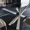 Mesa Lancer de Cattelan Italia. Mesa moderna. Mesas para coemdor de cristal.