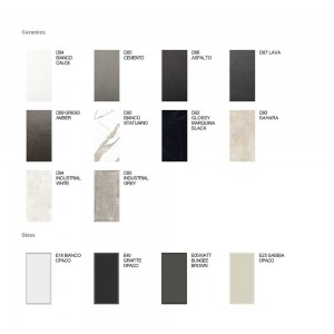 Mesa Skin Cerámica/Cristal fija de Desalto. Mesas de diseño italiano.