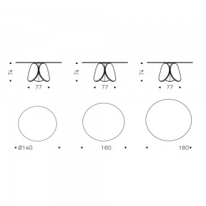 Mesa Maxim Argile de Cattelan Italia. Mesas de comedor modernas. Mesas de cristal.