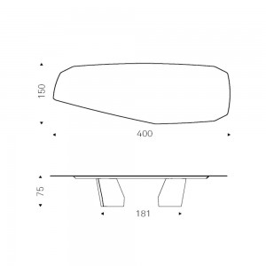 Mesa Senator de Cattelan Italia. Mesas de comedor modernas. Mesas de cristal.