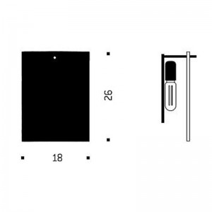 Aplique pared 24 Karat Blau Flat Ingo Maurer