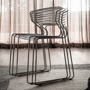 Silla Koki Wire Desalto. Silla moderna de diseño para ambientes de interior.