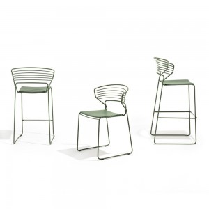 Taburete Koki Wire Desalto. Taburete moderno para ambientes de interior.