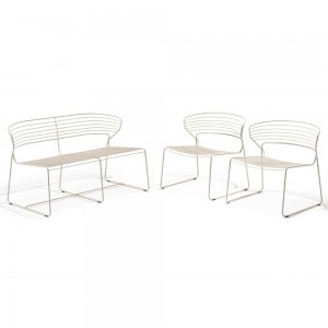 Sofá Koki Wire Desalto. sofá doble de diseño original ideal para salón.