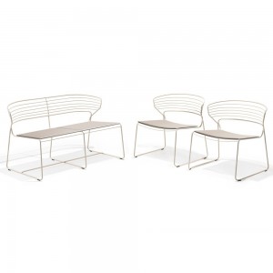 Sofá Koki Wire Desalto. sofá doble de diseño original ideal para salón.