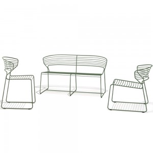 Sofá Koki Wire Desalto. sofá doble de diseño original ideal para salón.