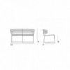 Sofá Koki Wire Desalto. sofá doble de diseño original ideal para salón.