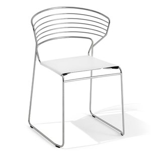 Silla Koki Wire Cuoio Desalto. Silla moderna de diseño para interiores.