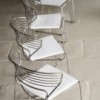 Silla Koki Wire Cuoio Desalto. Silla moderna de diseño para interiores.