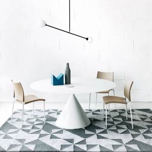 Silla original Sand Cuero Desalto para comedor de Desalto. Sillas modernas.