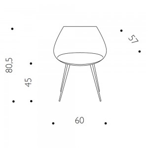 Lago Cuero Silla de Driade. Sillas modernas de diseño ideal para interiores.