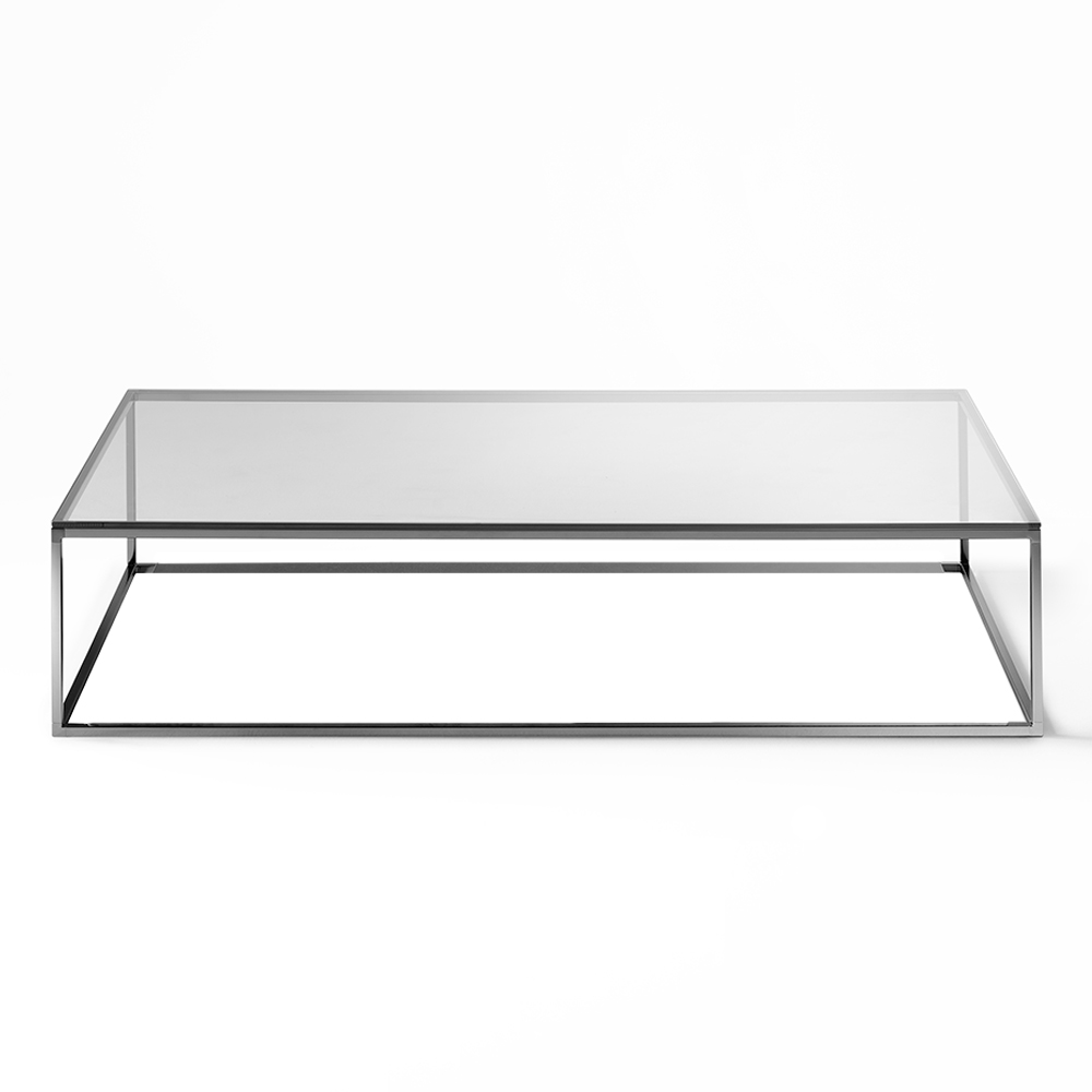 Mesa Centro Helsinki 15 Cristal Desalto. Mesa auxiliar para salón de diseño italiano.