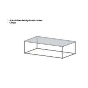 Mesa Centro Helsinki 15 Cristal Desalto. Mesa auxiliar para salón de diseño italiano.