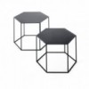 Mesita Auxiliar Hexagon para salón de Desalto. Mesa de diseño italiano.
