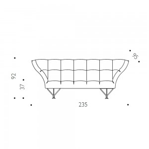 Sofá 33 Cuscini de Driade. Muebles de diseño contemporáneo para el hogar.