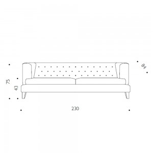 Sofá Hall Driade. Elegantes muebles tapizados para el hogar. Diseño único.