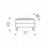 Pouf Hall Driade. Elegantes muebles tapizados para el hogar. Diseño único.