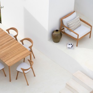 Jack jardín Teca natural/Cojín Off White