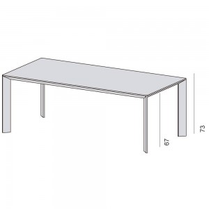 Mesa Mac Outdoor de Desalto. Mesas modernas de diseño para exteriores.