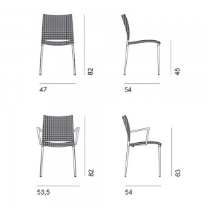 Silla Sand Air Outdoor Desalto. Sillas de diseño italiano. Muebles modernos.