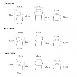 Sillón Binar60 alto acero Inclass. Sillones de diseño moderno para interiores.