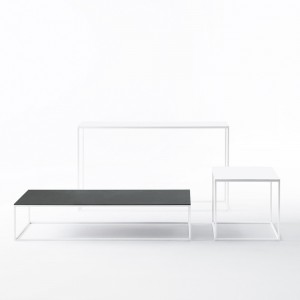 Mesa Centro Helsinki 15 Outdoor Desalto. Mesa auxiliar para jardín o terraza.