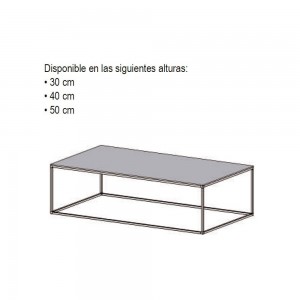 Mesa Centro Helsinki 15 Outdoor Desalto. Mesa auxiliar para jardín o terraza.