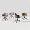 Sillón Binar60 giratorio acero Inclass. Sillón de diseño ideal para oficinas.