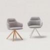 Sillón Binar60 giratorio acero Inclass. Sillón de diseño ideal para oficinas.