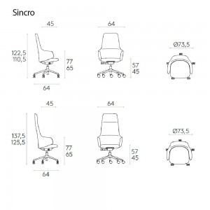 Sillón Binar Executive Inclass. Sillones de diseño moderno para oficinas.